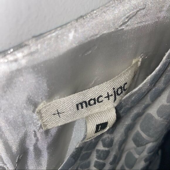 Mac + Jac silver and white print dress - Picture 7 of 13